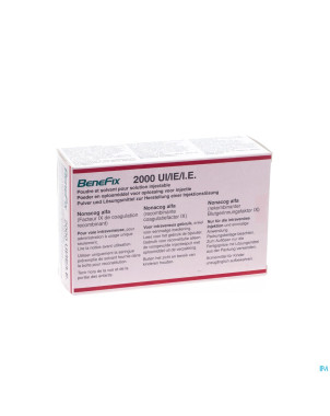 Benefix 2000 ui nf fl pulv+ser pre remplie 5ml sol