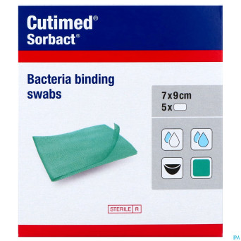 Cutimed sorbact cp    7x 9cm  5 7216501