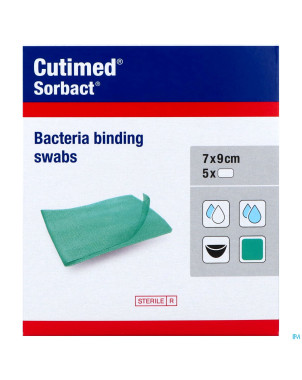 Cutimed sorbact cp    7x 9cm  5 7216501