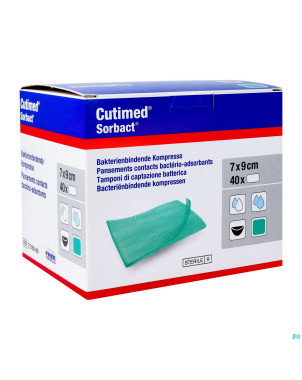 Cutimed sorbact cp    7x 9cm 40 7216500