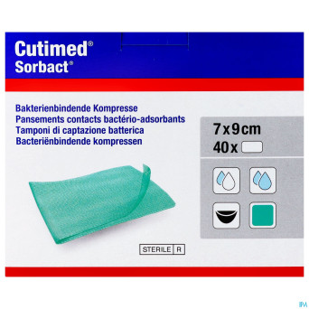 Cutimed sorbact cp    7x 9cm 40 7216500