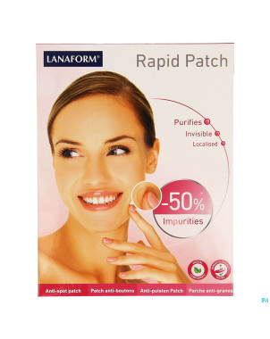 Lanaform rapid patch a/bouton rond transp 90