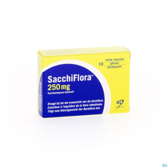 Sacchiflora 250mg caps  dur 10 blister