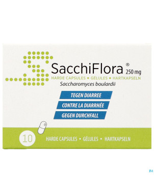 Sacchiflora 250mg caps  dur 10 blister