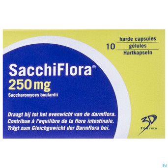 Sacchiflora 250mg caps  dur 10 blister