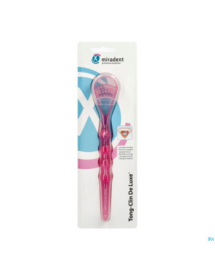 Miradent gratte langue deluxe rose