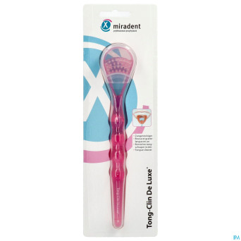 Miradent gratte langue deluxe rose