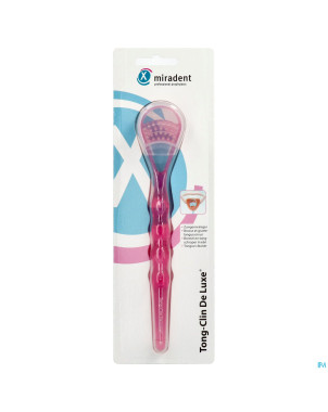 Miradent gratte langue deluxe rose