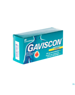 Gaviscon formule adaptee citron 250mg comp croq.48