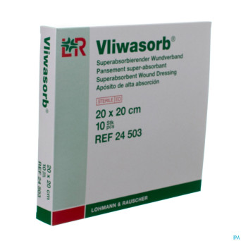 Vliwasorb pans super absorbant 20x20cm 10 24503