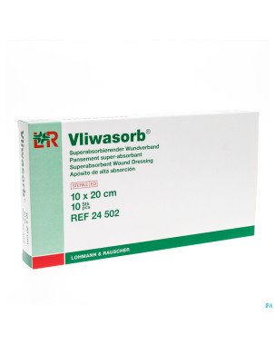 Vliwasorb pans super absorbant 10x20cm 10 24502