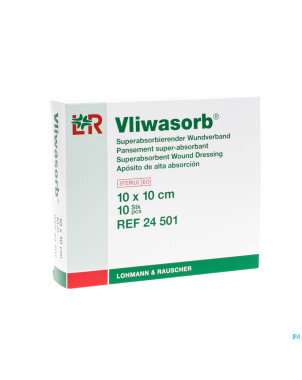 Vliwasorb pans super absorbant 10x10cm 10 24501