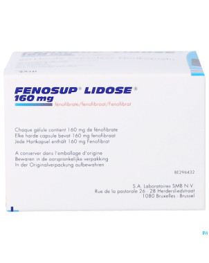 Fenosup lidose 160 mg gel 60 x 160 mg