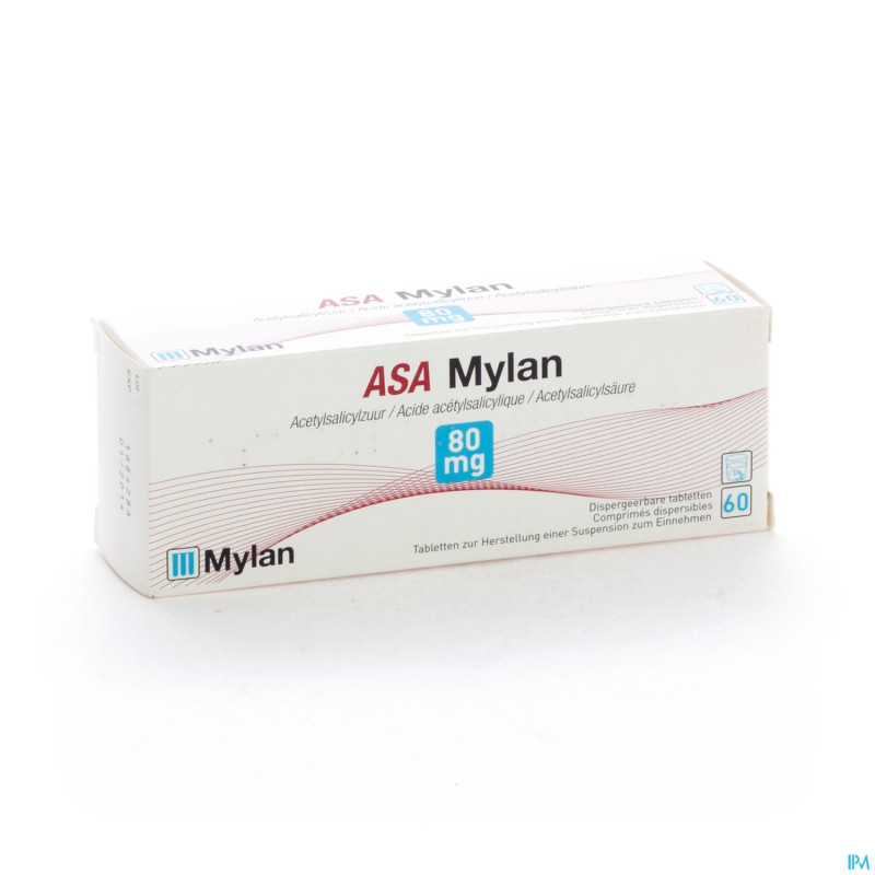 Asa mylan 80 mg tabl  60 x 80 mg