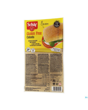 Schar ciabatta sans gluten    200g 6593 revogan