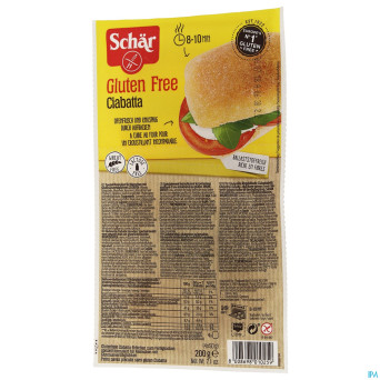 Schar ciabatta sans gluten    200g 6593 revogan