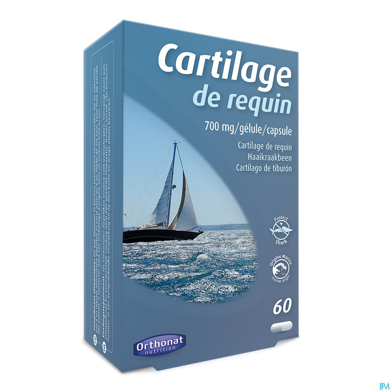 Cartillage requin   blister gel  60x700mg orthonat