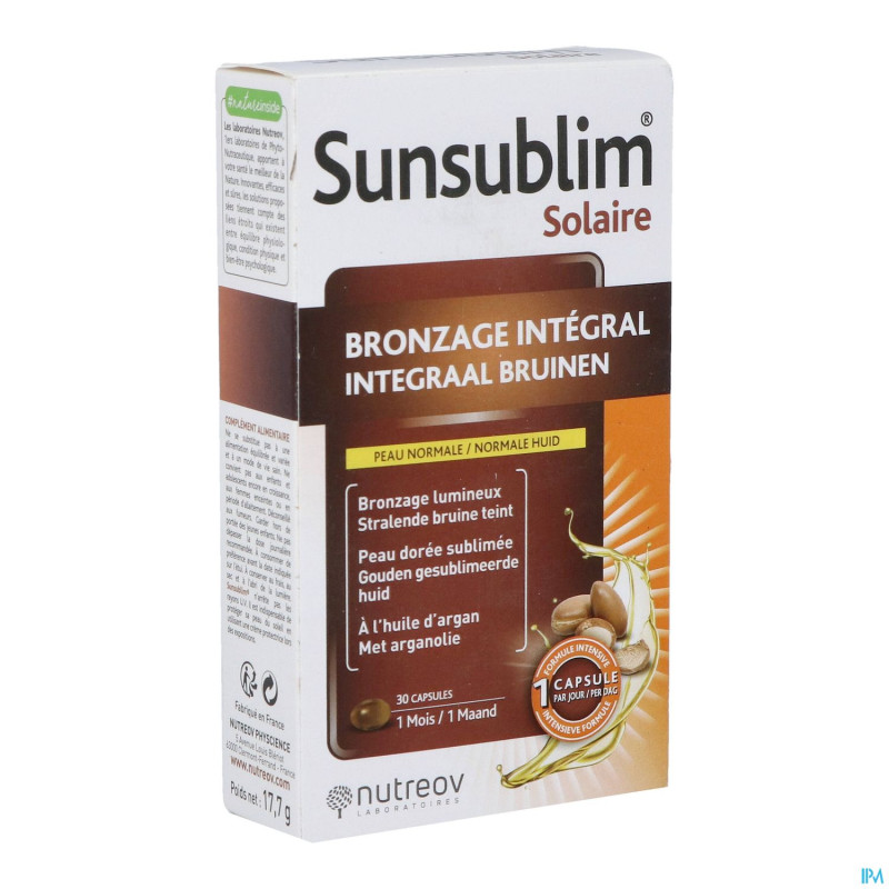 Sunsublim bronzage integral caps 30