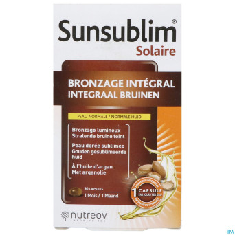 Sunsublim bronzage integral caps 30