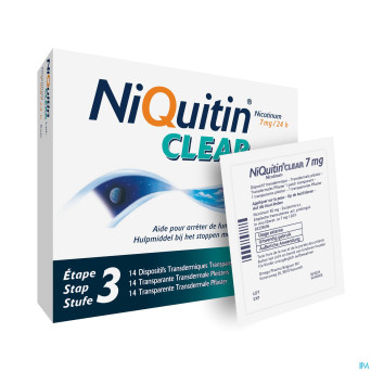 Niquitin clear patches 14 x  7 mg