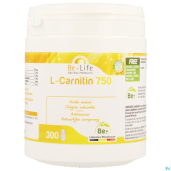 L-carnitine 750 be life  tabl 300
