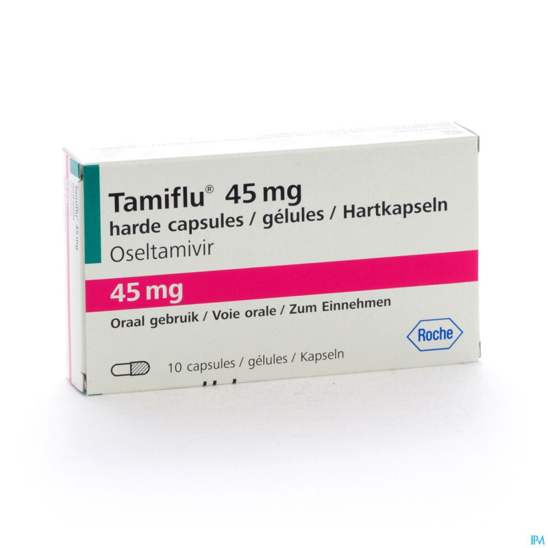 Tamiflu caps 10 x 45 mg