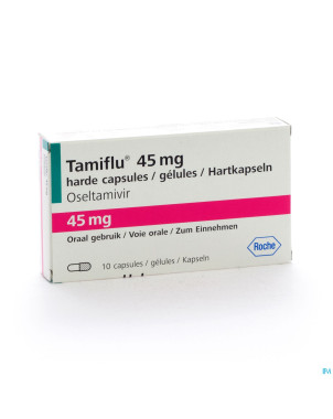 Tamiflu caps 10 x 45 mg