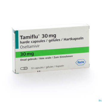 Tamiflu caps 10 x 30 mg