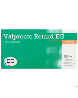 Valproate retard eg 300mg liber prol comp 100