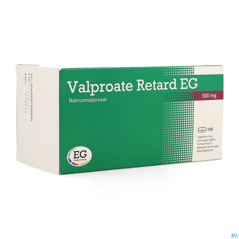 Valproate retard eg 500mg liber prol comp 100