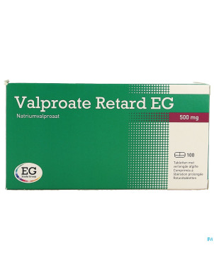 Valproate retard eg 500mg liber prol comp 100