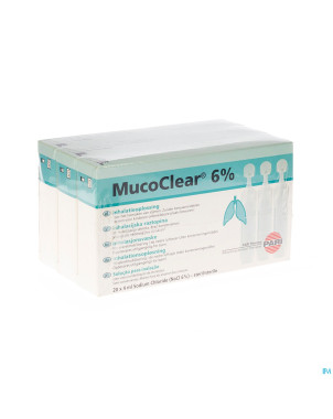 Mucoclear 6% nacl amp 60x4ml