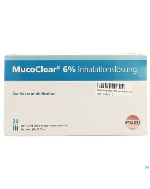 Mucoclear 6% nacl amp 60x4ml
