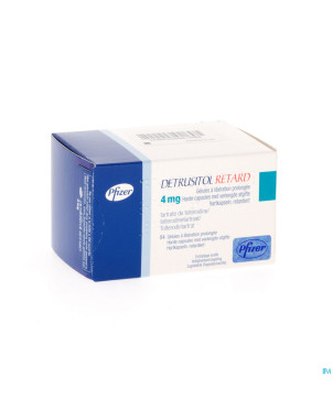 Detrusitol retard 4mg caps liberation prolonge 84