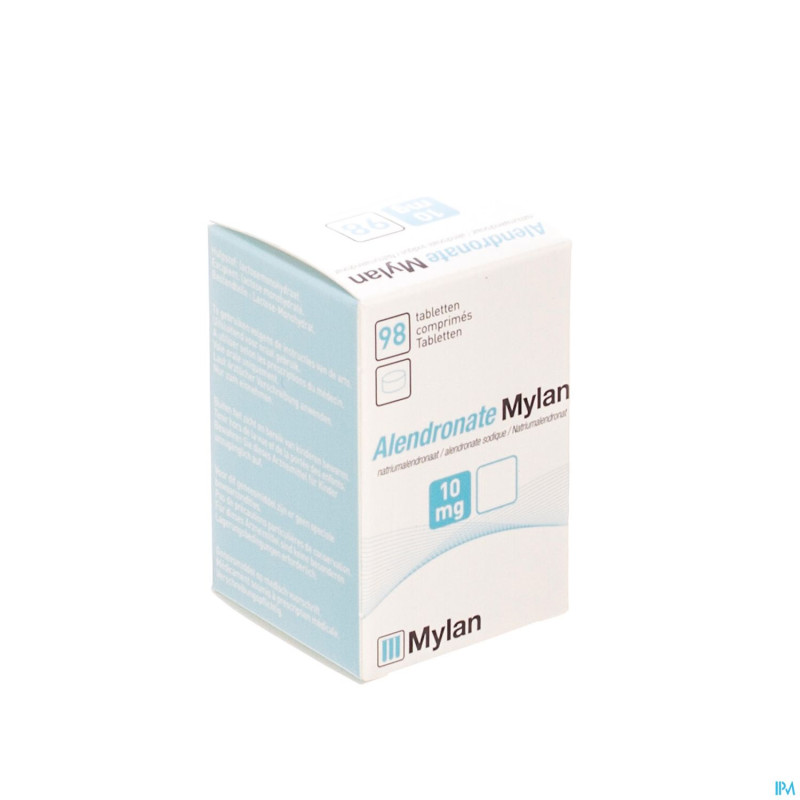 Alendronate mylan 10 mg comp 98 x 10 mg flac