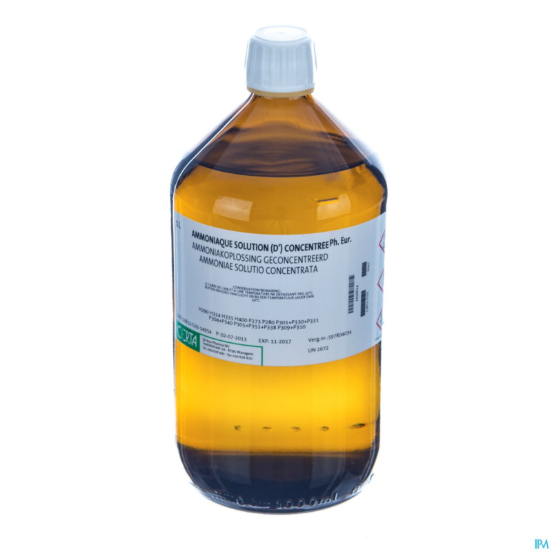 Ammoniaque sol concentre 25%    1l aca