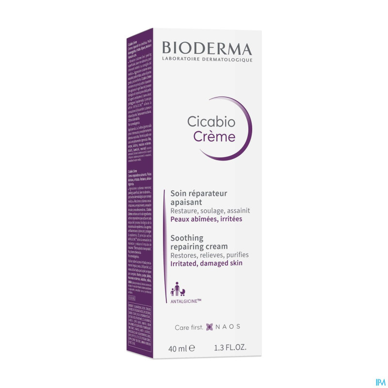 Bioderma cicabio creme peau lesee    40ml