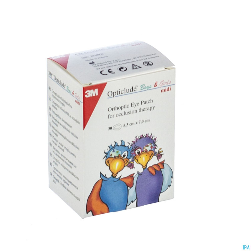 Opticlude 3m boys&girls midi pans ocul.  30 2538pe