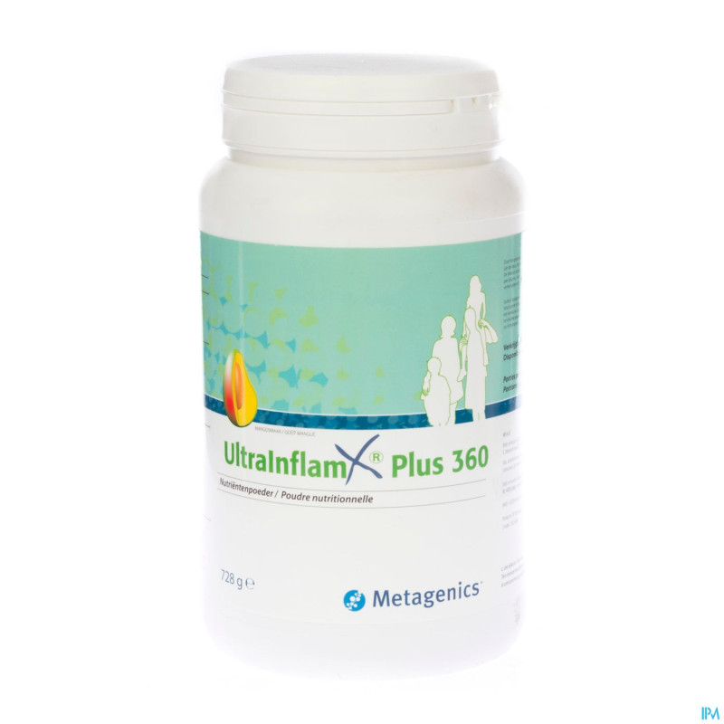 Ultra inflam x plus 360 mango pdr 728g  metagenics