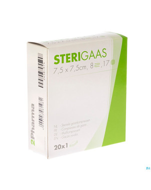 Sterigaas cp ster 8c  7,5x 7,5cm 20x1