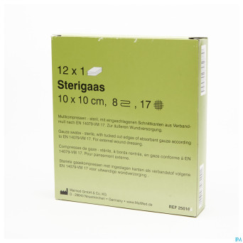 Sterigaas cp ster 8c 10,0x10,0cm 12x1