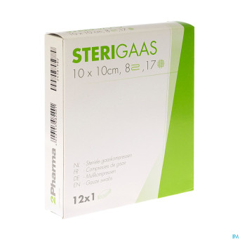 Sterigaas cp ster 8c 10,0x10,0cm 12x1