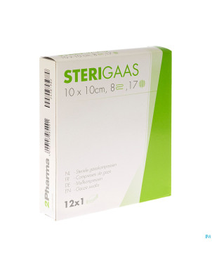 Sterigaas cp ster 8c 10,0x10,0cm 12x1
