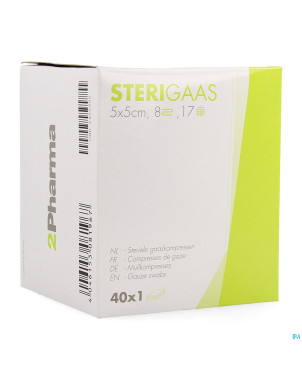 Sterigaas cp ster 8c  5,0x 5,0cm 40x1