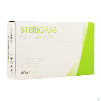 Sterigaas cp ster 8c  5,0x 5,0cm 40x1