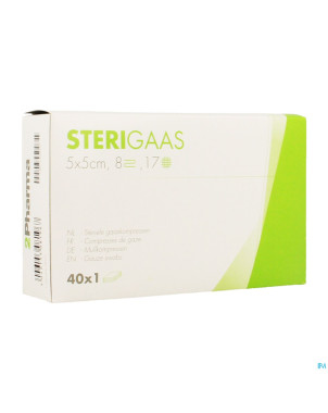 Sterigaas cp ster 8c  5,0x 5,0cm 40x1
