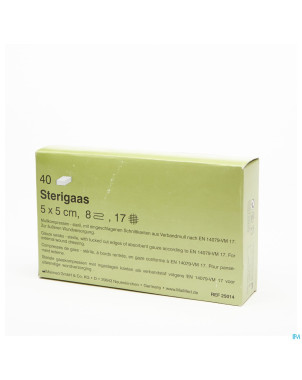 Sterigaas cp ster 8c  5,0x 5,0cm 40x1