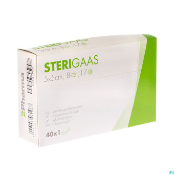 Sterigaas cp ster 8c  5,0x 5,0cm 40x1