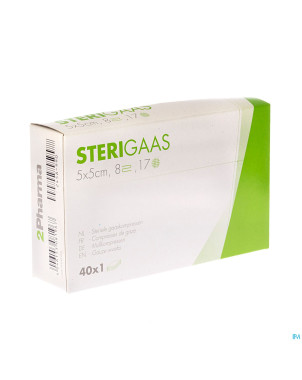 Sterigaas cp ster 8c  5,0x 5,0cm 40x1