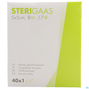 Sterigaas cp ster 8c  5,0x 5,0cm 40x1